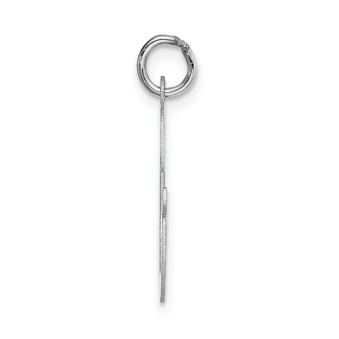 Lovely Rita's Pendants & Charms 14K White Gold Large Size Fancy Script Design Letter G Initial Pendant