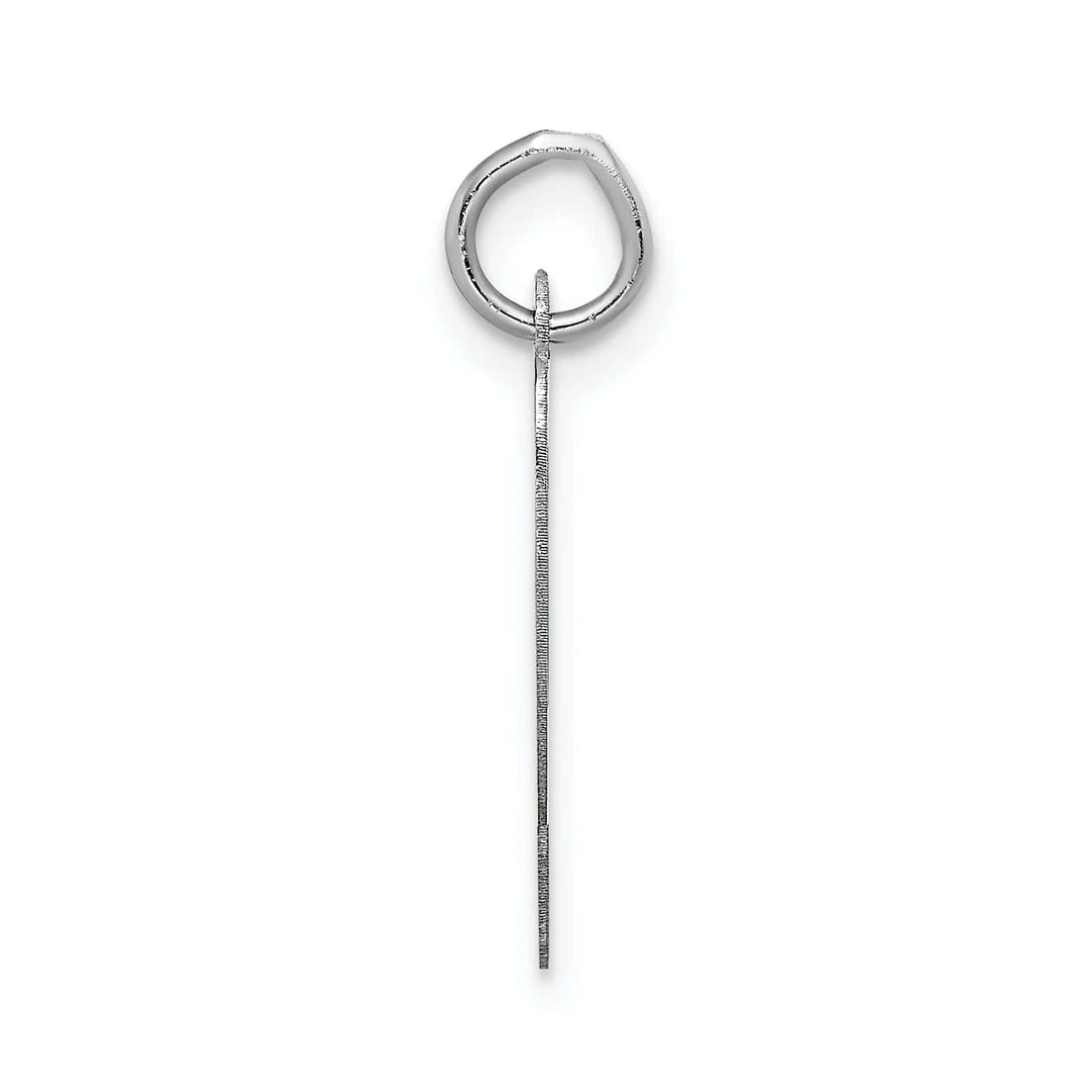 Lovely Rita's Pendants & Charms 14K White Gold Large Size Fancy Script Design Letter P Initial Pendant