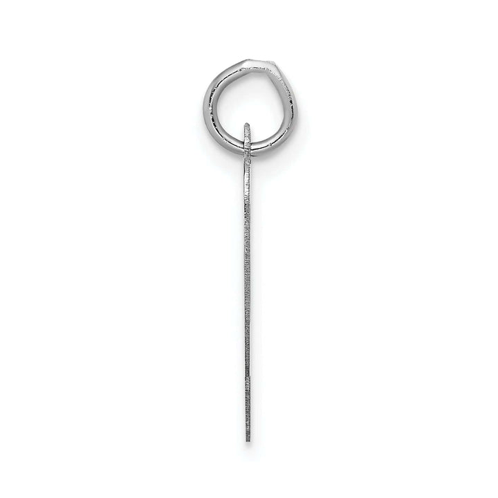 Lovely Rita's Pendants & Charms 14K White Gold Large Size Fancy Script Design Letter P Initial Pendant