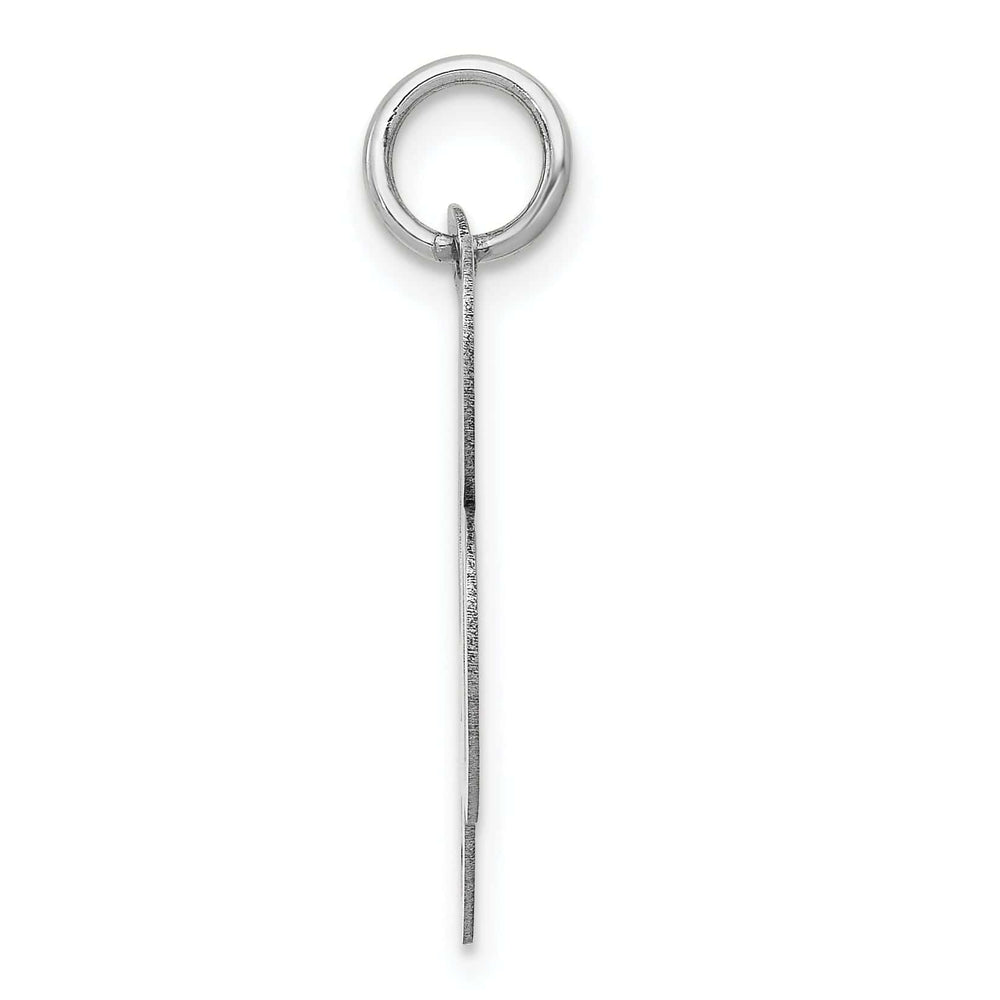 Lovely Rita's Pendants & Charms 14K White Gold Large Size Fancy Script Letter B Initial Charm Pendant