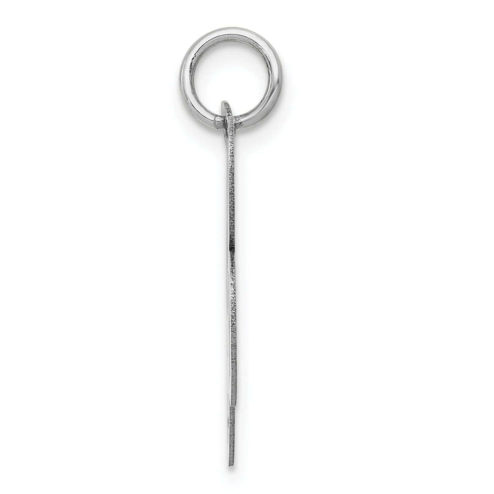 Lovely Rita's Pendants & Charms 14K White Gold Large Size Fancy Script Letter B Initial Charm Pendant