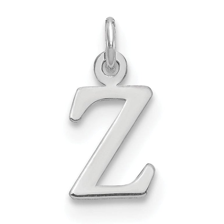 Lovely Rita's Pendants & Charms 14k White Gold Letter Z Initial Design Charm Pendant