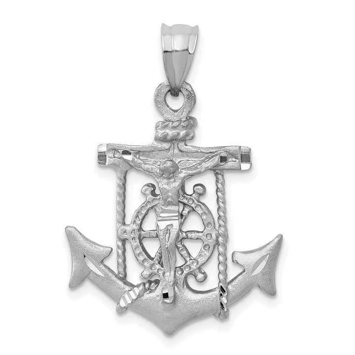 Lovely Rita's Pendants & Charms 14k White Gold Mariners Cross Pendant
