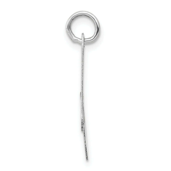 Lovely Rita's Pendants & Charms 14K White Gold Medium Size Fancy Script Design Letter A Initial Pendant