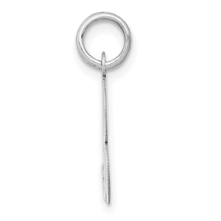 Lovely Rita's Pendants & Charms 14K White Gold Medium Size Fancy Script Design Letter B Initial Pendant