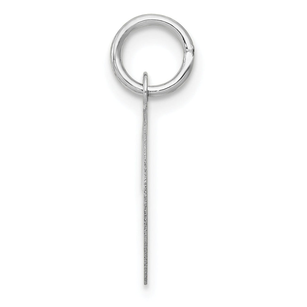 Lovely Rita's Pendants & Charms 14K White Gold Medium Size Fancy Script Design Letter D Initial Pendant