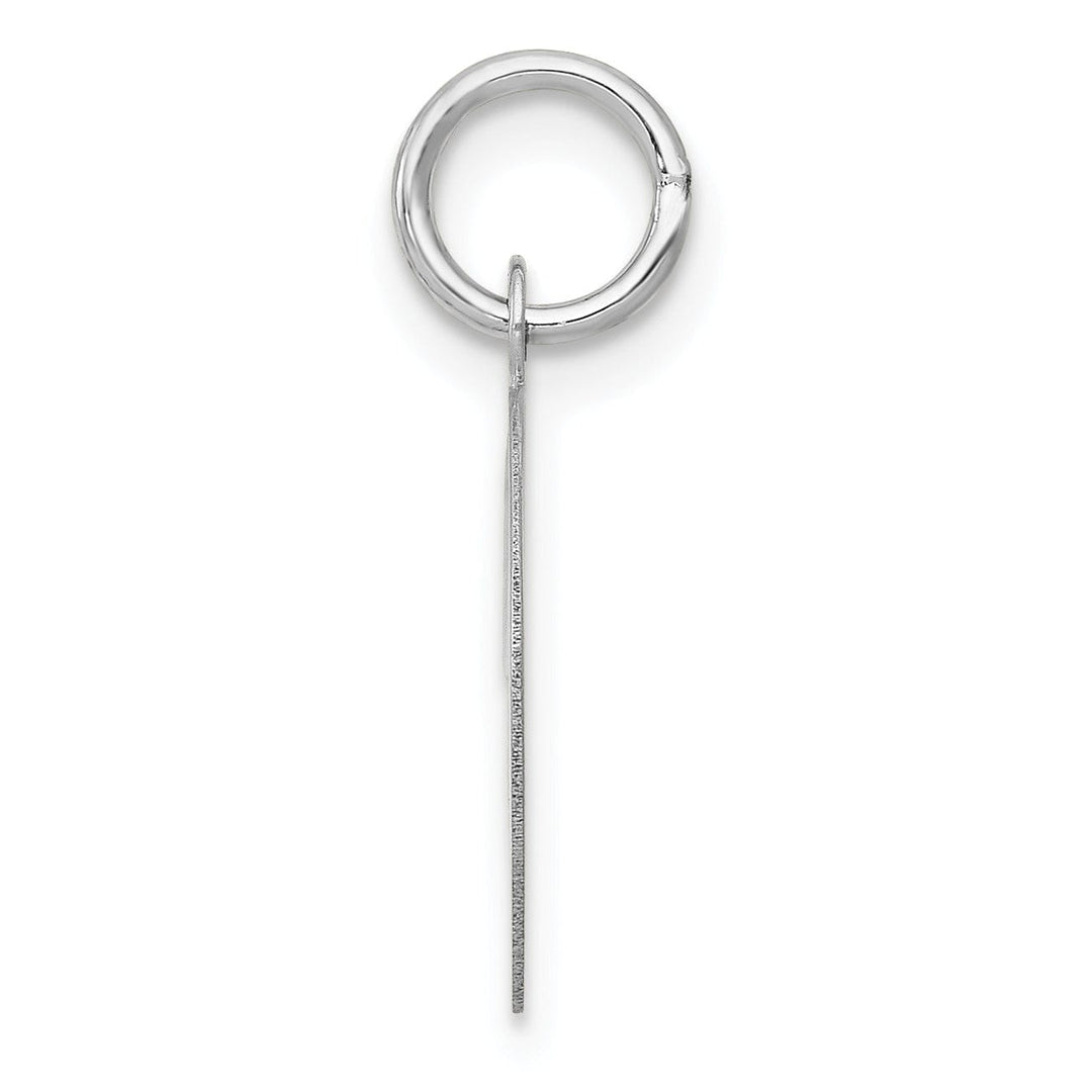 Lovely Rita's Pendants & Charms 14K White Gold Medium Size Fancy Script Design Letter D Initial Pendant