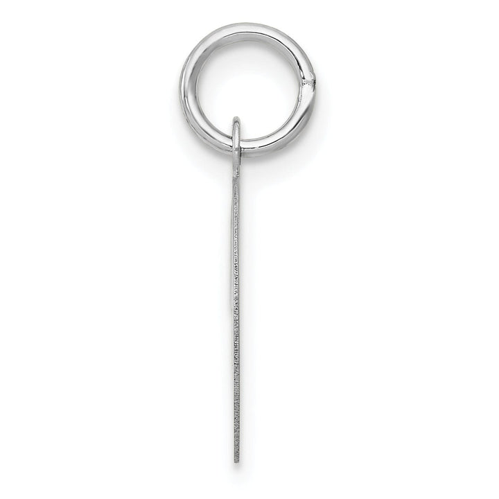 Lovely Rita's Pendants & Charms 14K White Gold Medium Size Fancy Script Design Letter D Initial Pendant