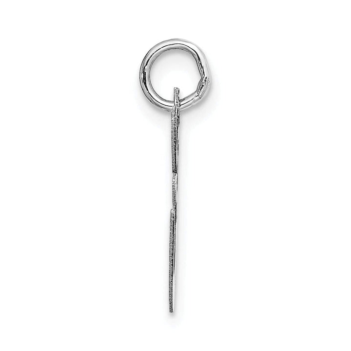 Lovely Rita's Pendants & Charms 14K White Gold Medium Size Fancy Script Design Letter E Initial Pendant