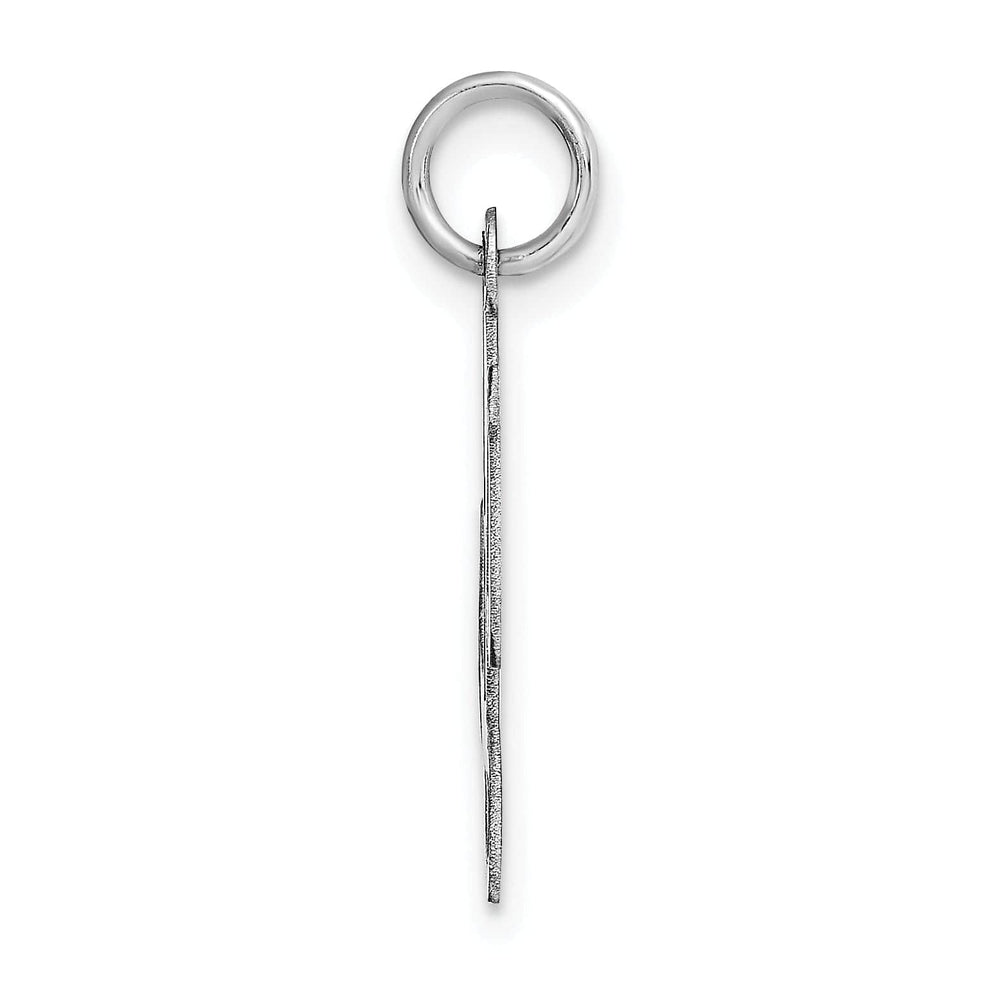 Lovely Rita's Pendants & Charms 14K White Gold Medium Size Fancy Script Design Letter L Initial Pendant