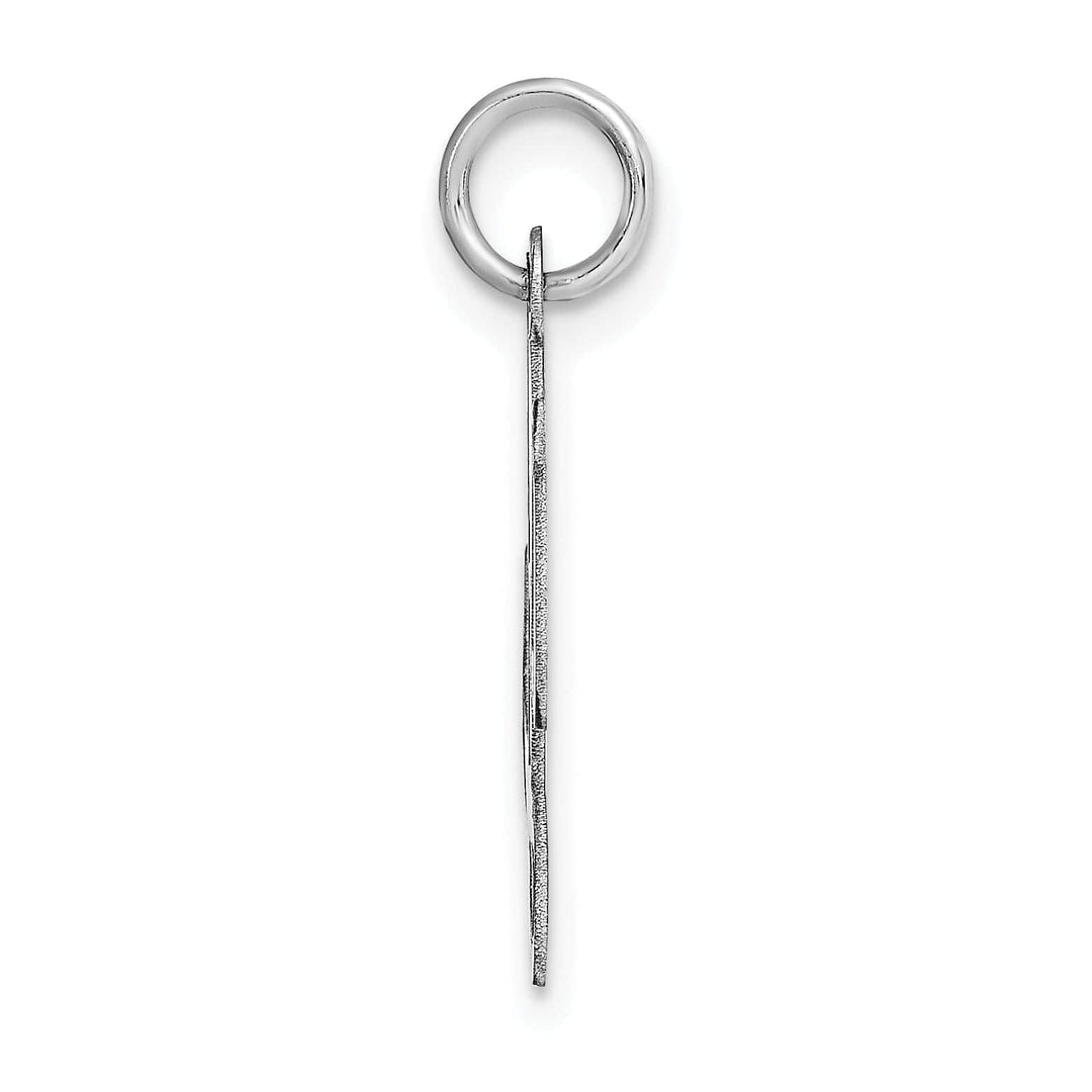 Lovely Rita's Pendants & Charms 14K White Gold Medium Size Fancy Script Design Letter L Initial Pendant