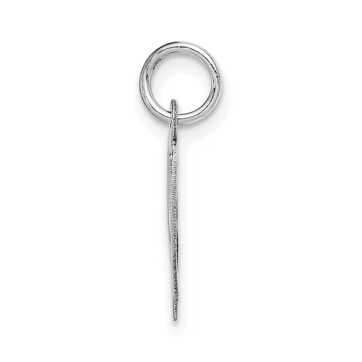 Lovely Rita's Pendants & Charms 14K White Gold Medium Size Fancy Script Design Letter W Initial Pendant