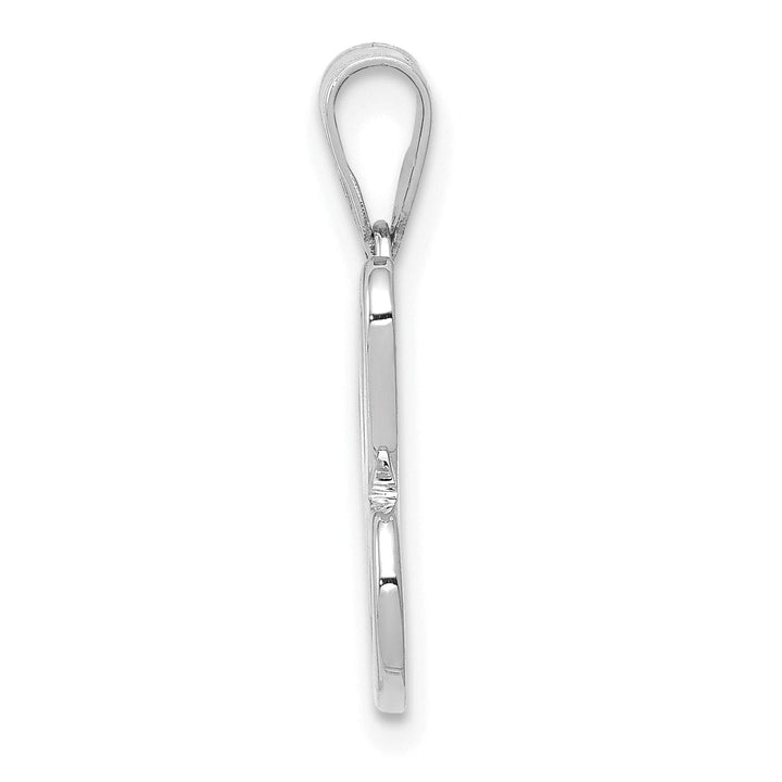 Lovely Rita's Pendants & Charms 14K White Gold Medium Size Script Design Letter C Initial  Charm Pendant