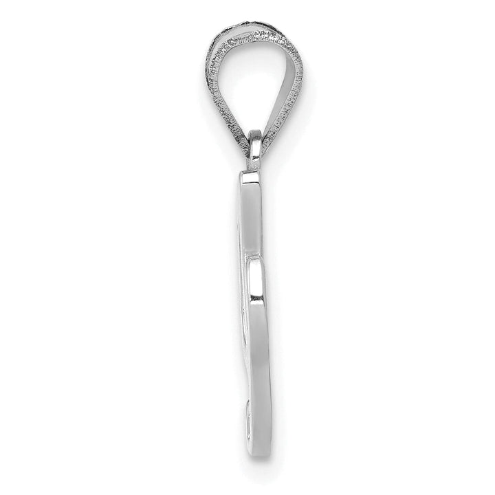 Lovely Rita's Pendants & Charms 14K White Gold Medium Size Script Design Letter I Initial Charm Pendant