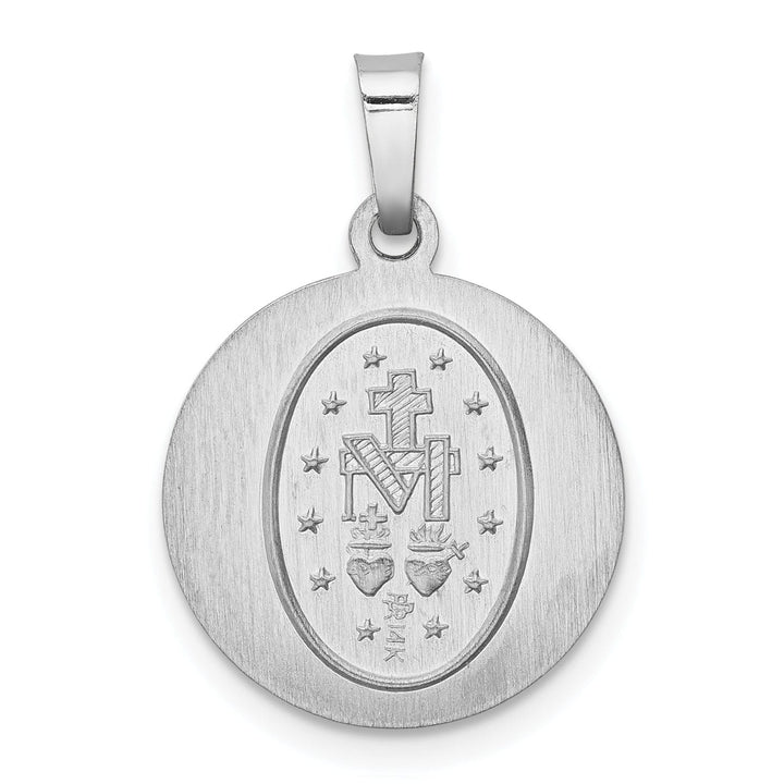Lovely Rita's Pendants & Charms 14k White Gold Miraculous Medal Pendant