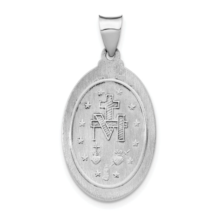 Lovely Rita's Pendants & Charms 14k White Gold Miraculous Medal Pendant