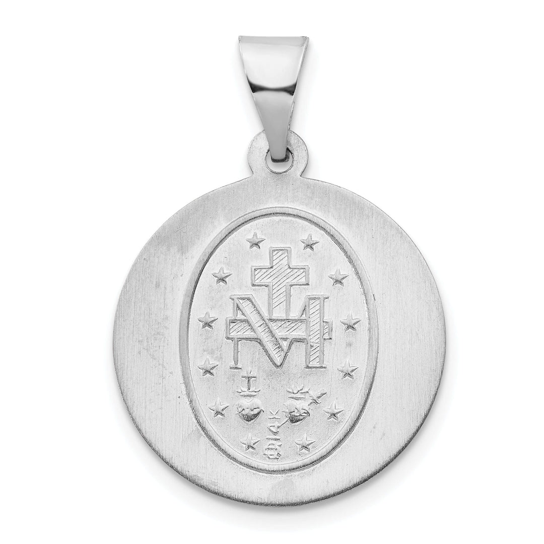 Lovely Rita's Pendants & Charms 14k White Gold Miraculous Medal Pendant