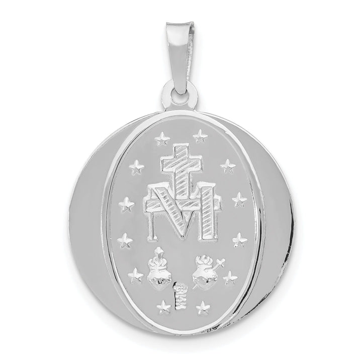 Lovely Rita's Pendants & Charms 14k White Gold Miraculous Medal Pendant