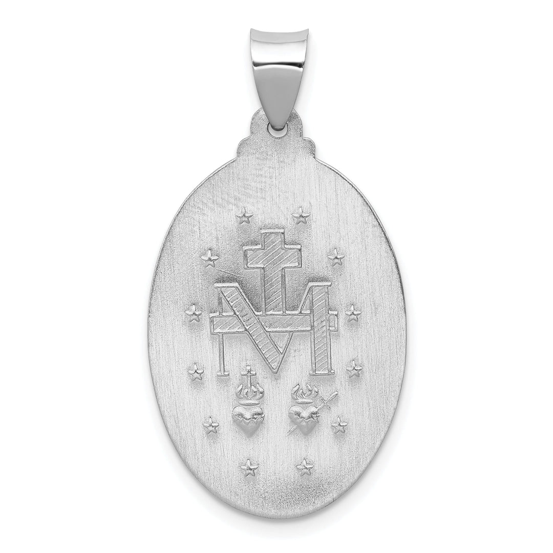 Lovely Rita's Pendants & Charms 14k White Gold Miraculous Medal Pendant
