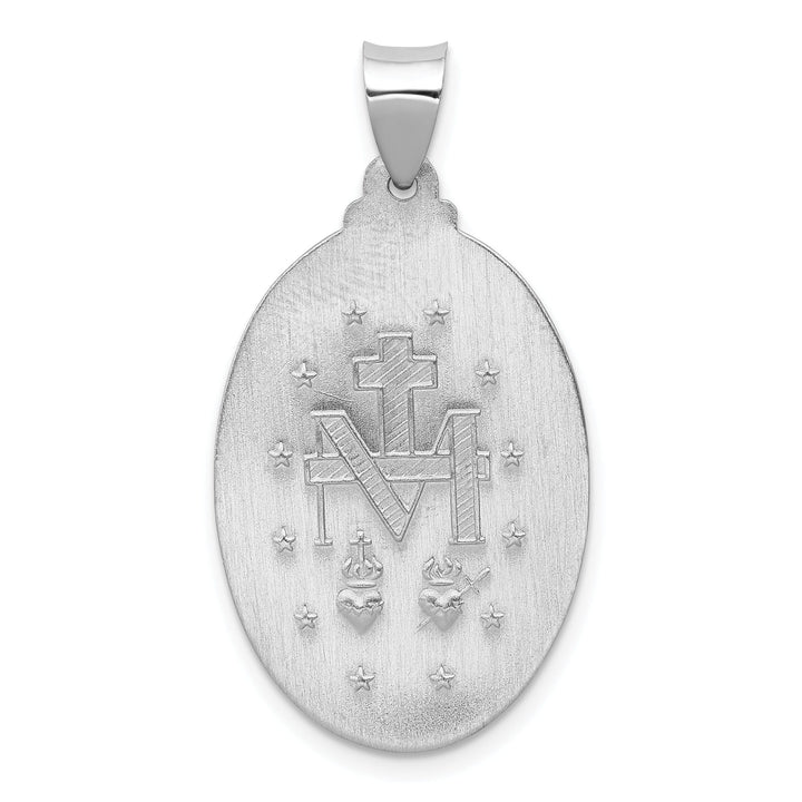 Lovely Rita's Pendants & Charms 14k White Gold Miraculous Medal Pendant