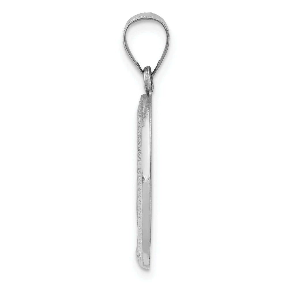 Lovely Rita's Pendants & Charms 14k White Gold Miraculous Medal Pendant