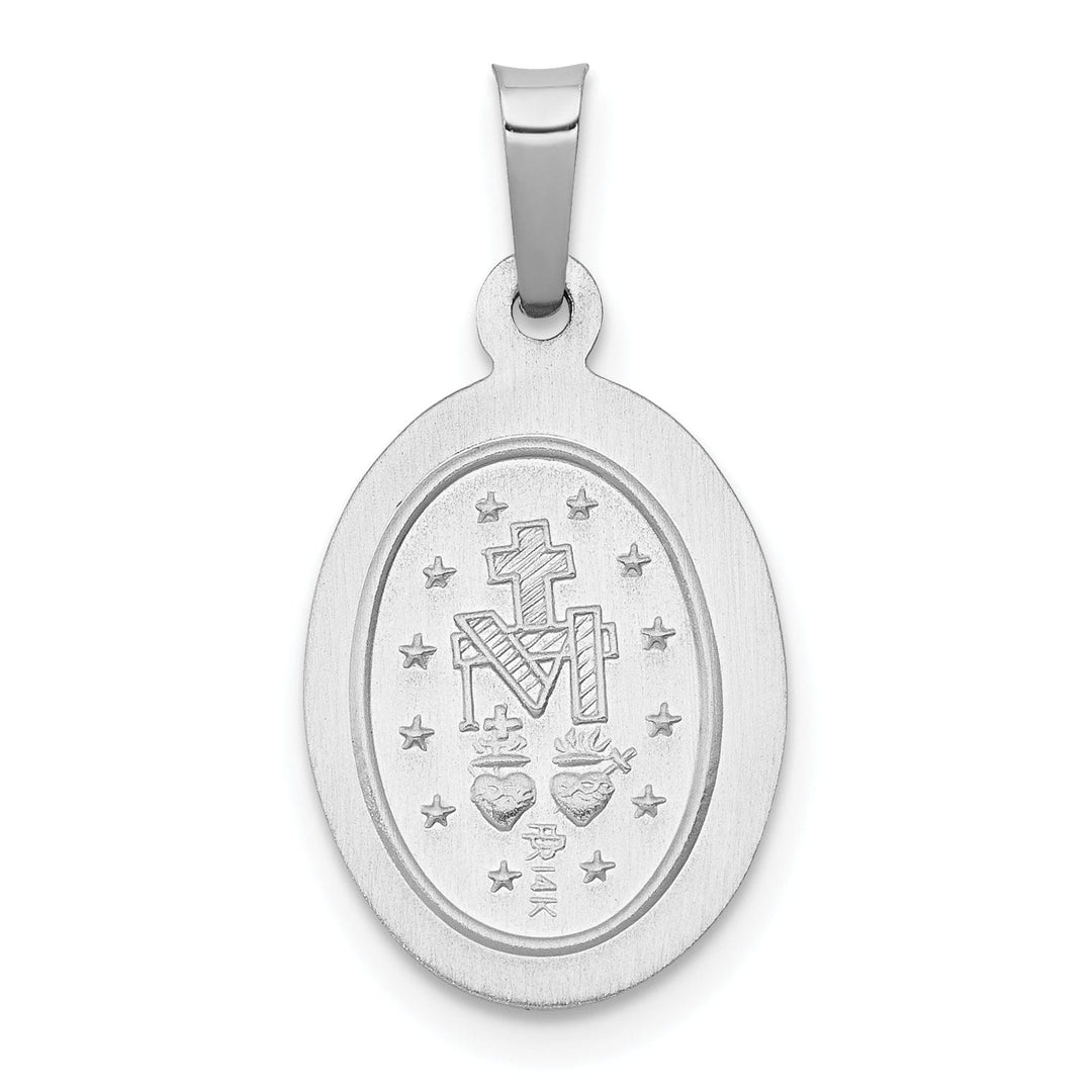 Lovely Rita's Pendants & Charms 14k White Gold Miraculous Medal Pendant
