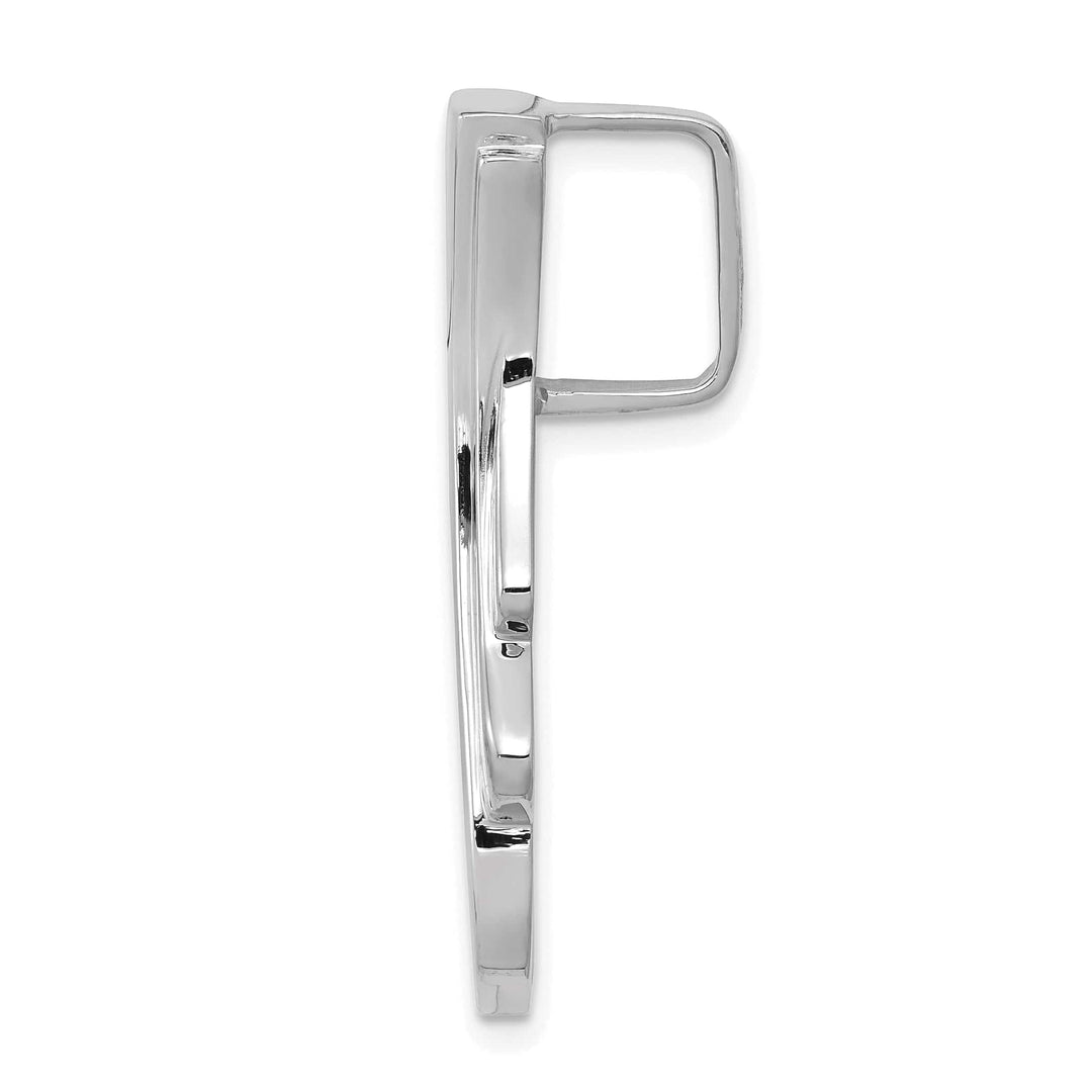 Lovely Rita's Pendants & Charms 14k White Gold Omega Slide Pendant