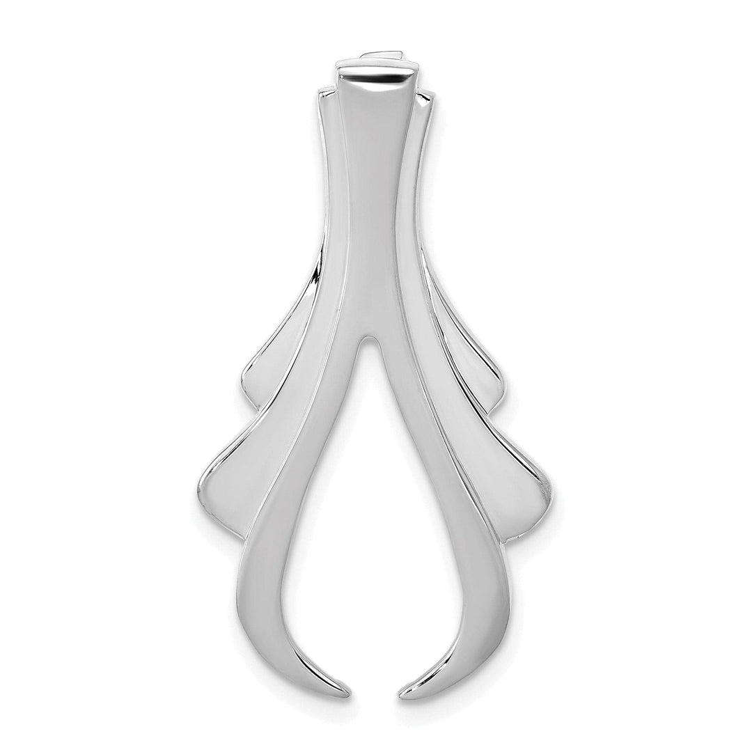 Lovely Rita's Pendants & Charms 14k White Gold Omega Slide Pendant