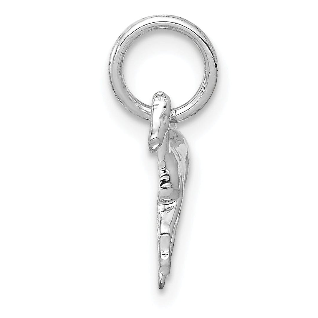 Lovely Rita's Pendants & Charms 14k White Gold Open Back Solid Polished Finish Horse Charm Pendant