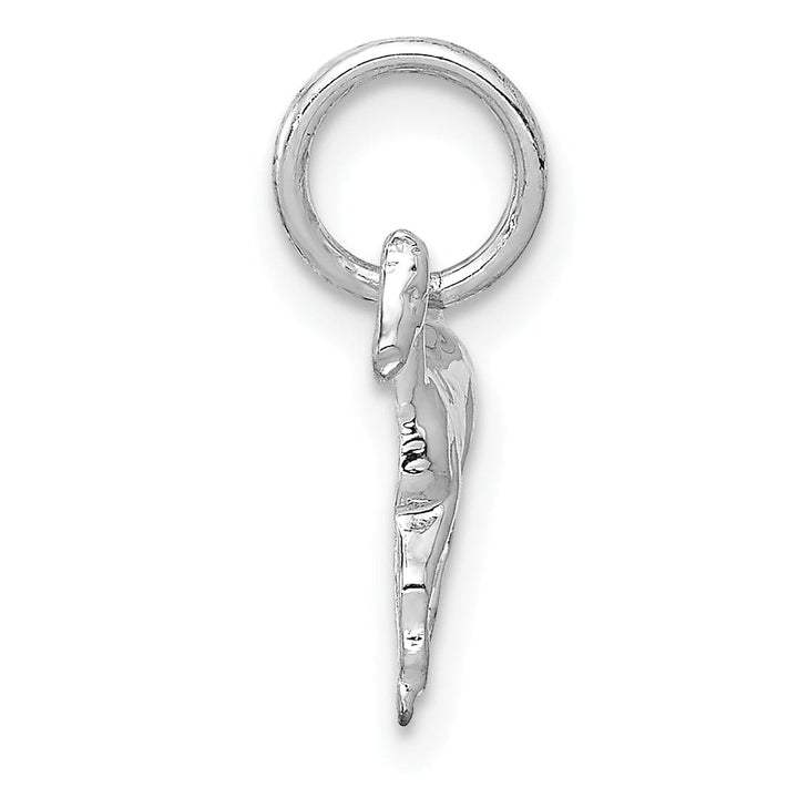 Lovely Rita's Pendants & Charms 14k White Gold Open Back Solid Polished Finish Horse Charm Pendant