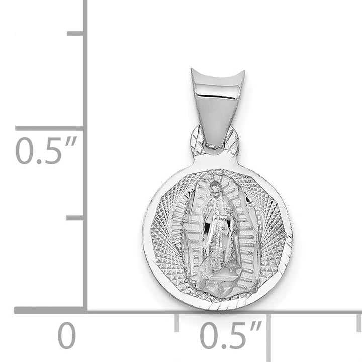 Lovely Rita's Pendants & Charms 14k White Gold Our Lady of Guadalupe Pendant