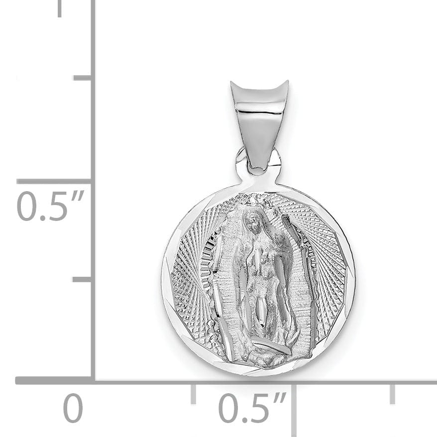 Lovely Rita's Pendants & Charms 14k White Gold Our Lady of Guadalupe Pendant
