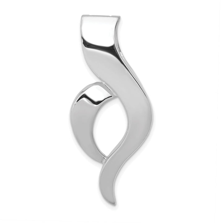 Lovely Rita's Pendants & Charms 14k White Gold Oval Fancy Slide Pendant