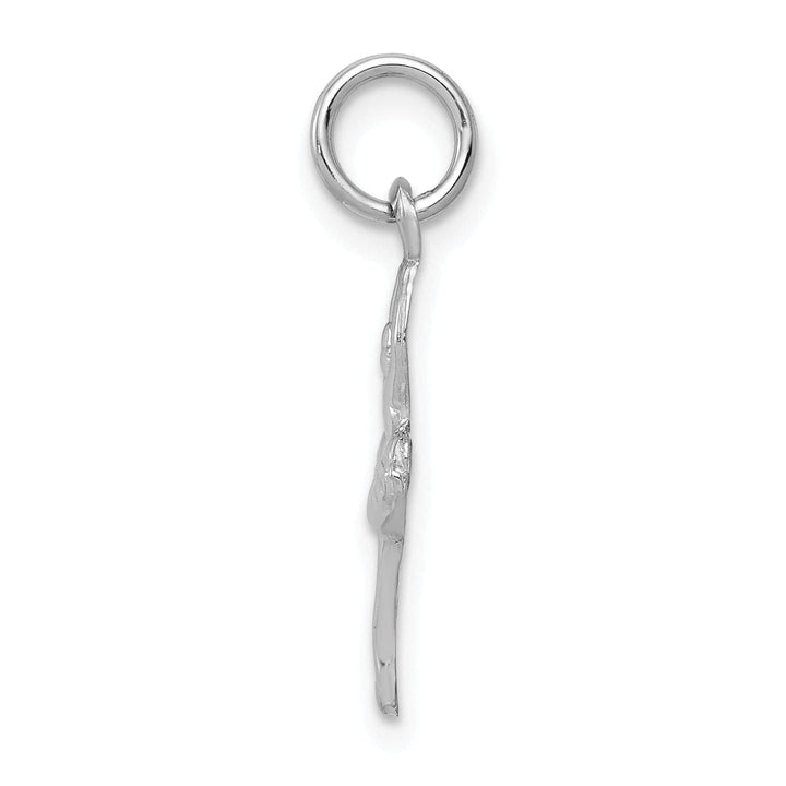 Lovely Rita's Pendants & Charms 14k White Gold Polished Ballerina Charm Pendant