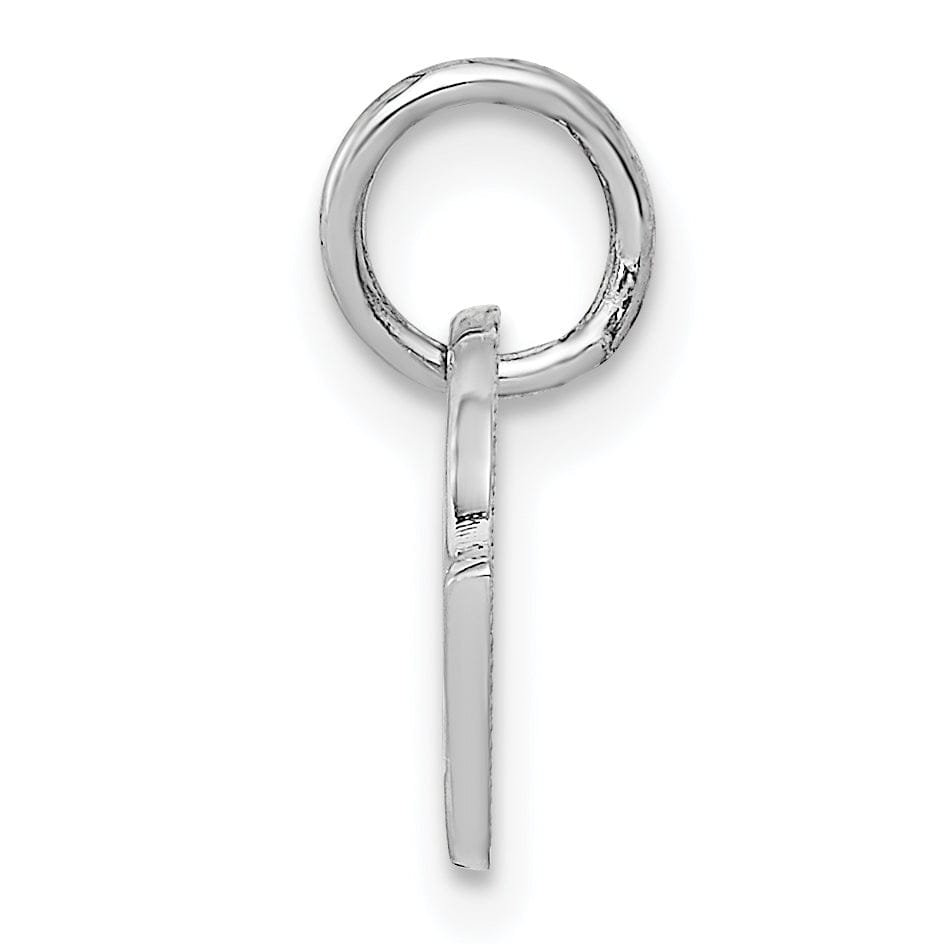 Lovely Rita's Pendants & Charms 14K White Gold Polished Checkered Flags Charm Pendant