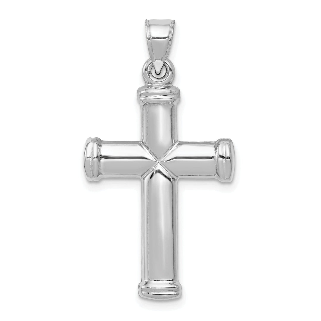 Lovely Rita's Pendants & Charms 14k White Gold Polished Cross Pendant