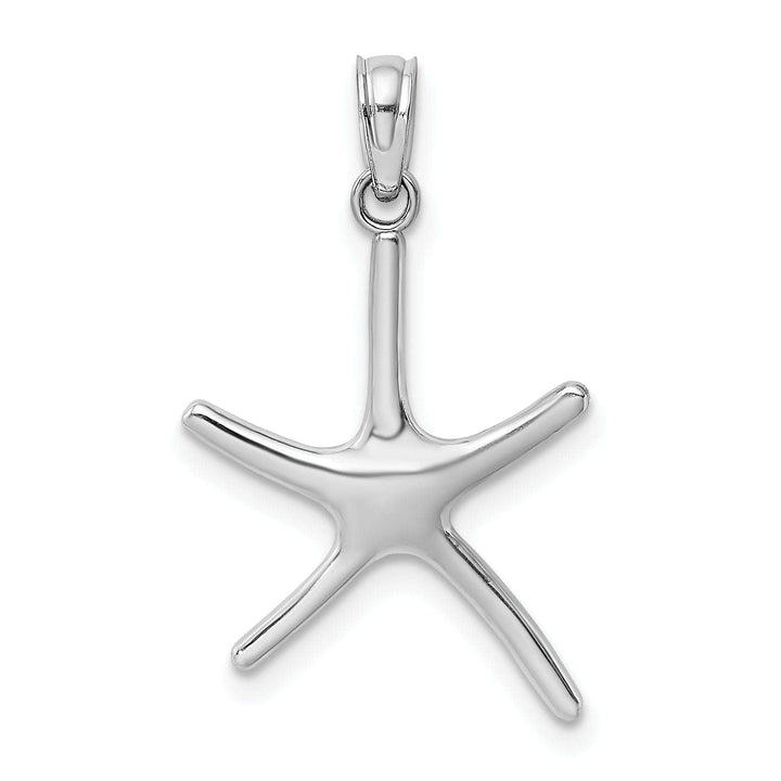 Lovely Rita's Pendants & Charms 14K White Gold Polished Dancing Design Starfish Pendant