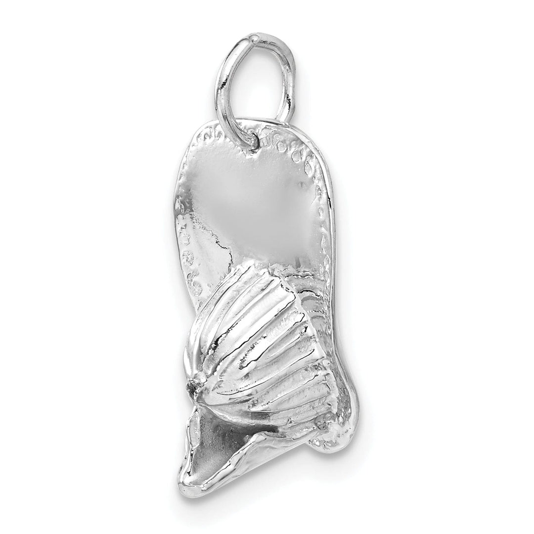 Lovely Rita's Pendants & Charms 14k White Gold Polished Finish 3-Dimansional Large Size Fireman's Hat Charm Pendant