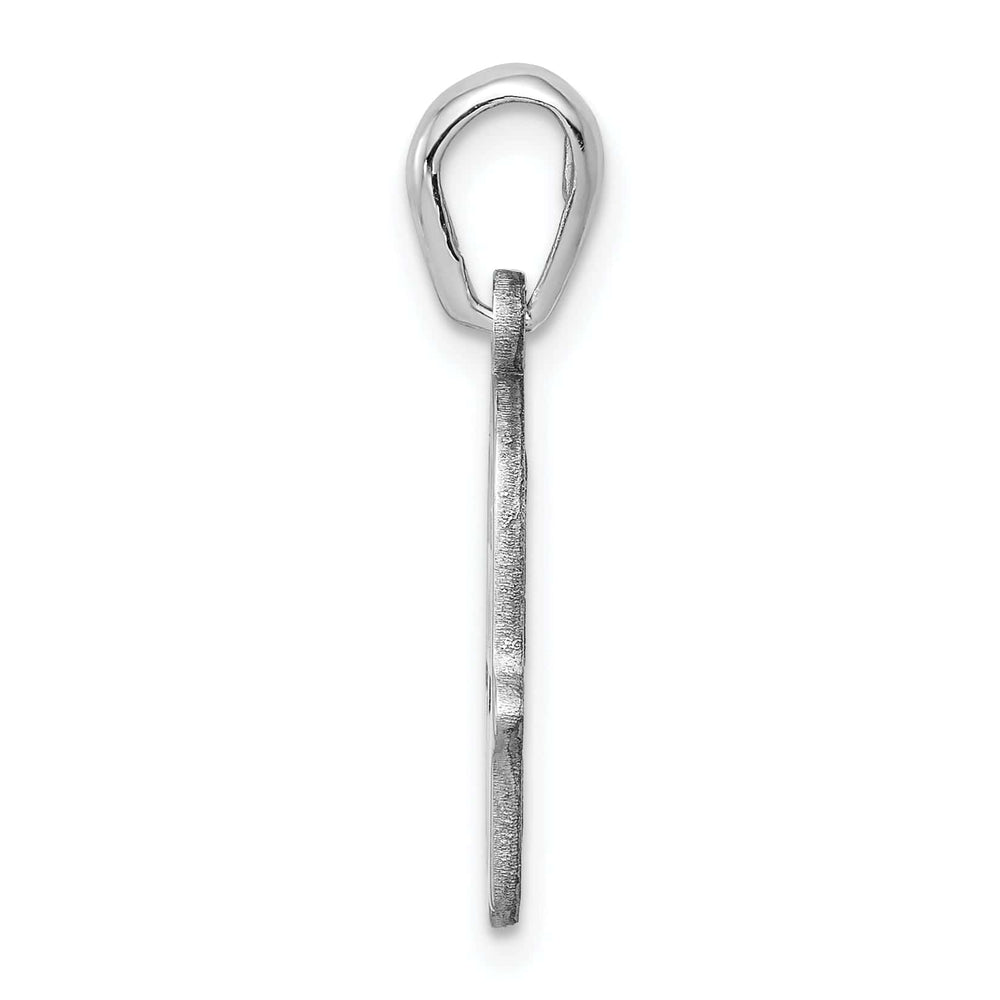 Lovely Rita's Pendants & Charms 14k White Gold Polished Finish Chamseh in Star of David Charm Pendant