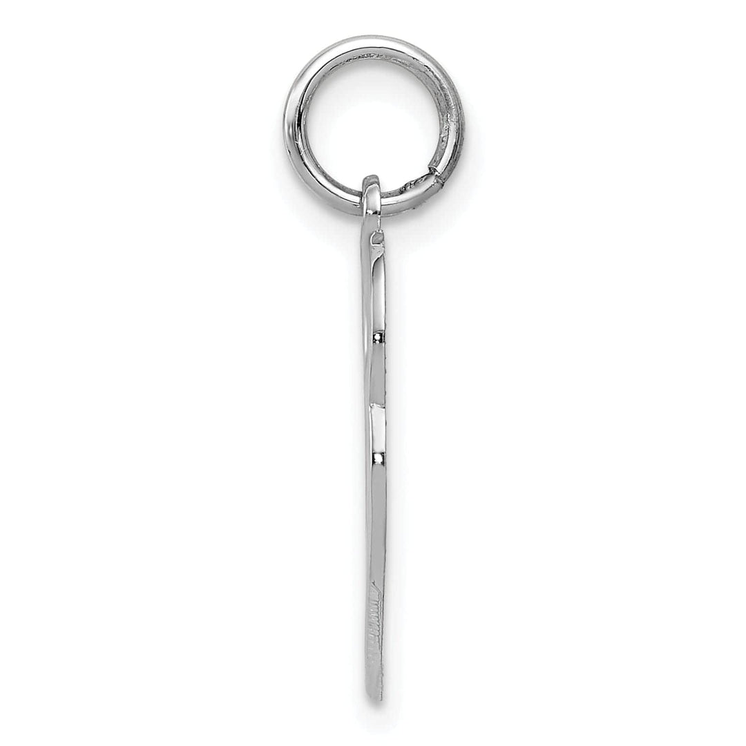 Lovely Rita's Pendants & Charms 14K White Gold Polished Finish Double Heart on Heart Design Pendant