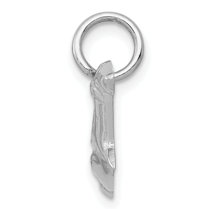 Lovely Rita's Pendants & Charms 14K White Gold Polished Finish Hammerhead Shark Charm Pendant