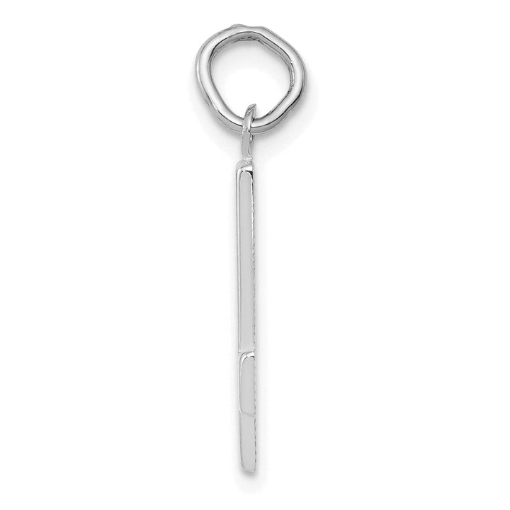 Lovely Rita's Pendants & Charms 14k White Gold Polished Finish Medium Size Number 4 Charm Pendant