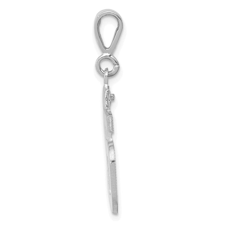 Lovely Rita's Pendants & Charms 14k White Gold Polished Finish Medium Size Number 55 Charm Pendant