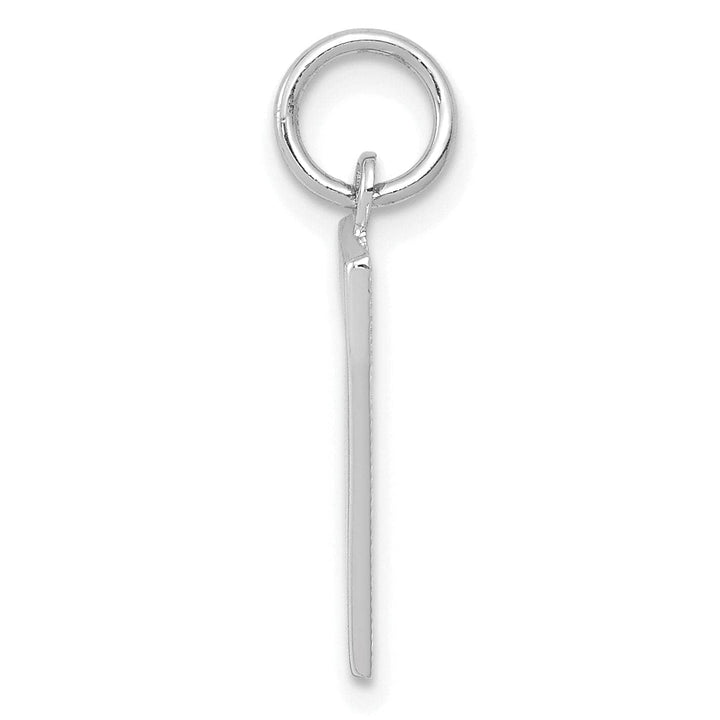 Lovely Rita's Pendants & Charms 14k White Gold Polished Finish Medium Size Number 7 Charm Pendant