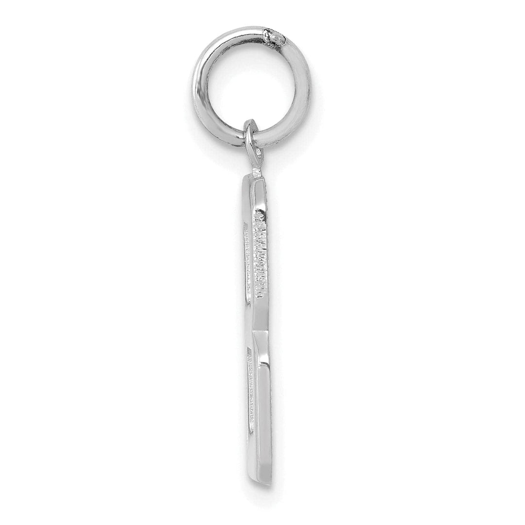 Lovely Rita's Pendants & Charms 14k White Gold Polished Finish Medium Size Number 8 Charm Pendant