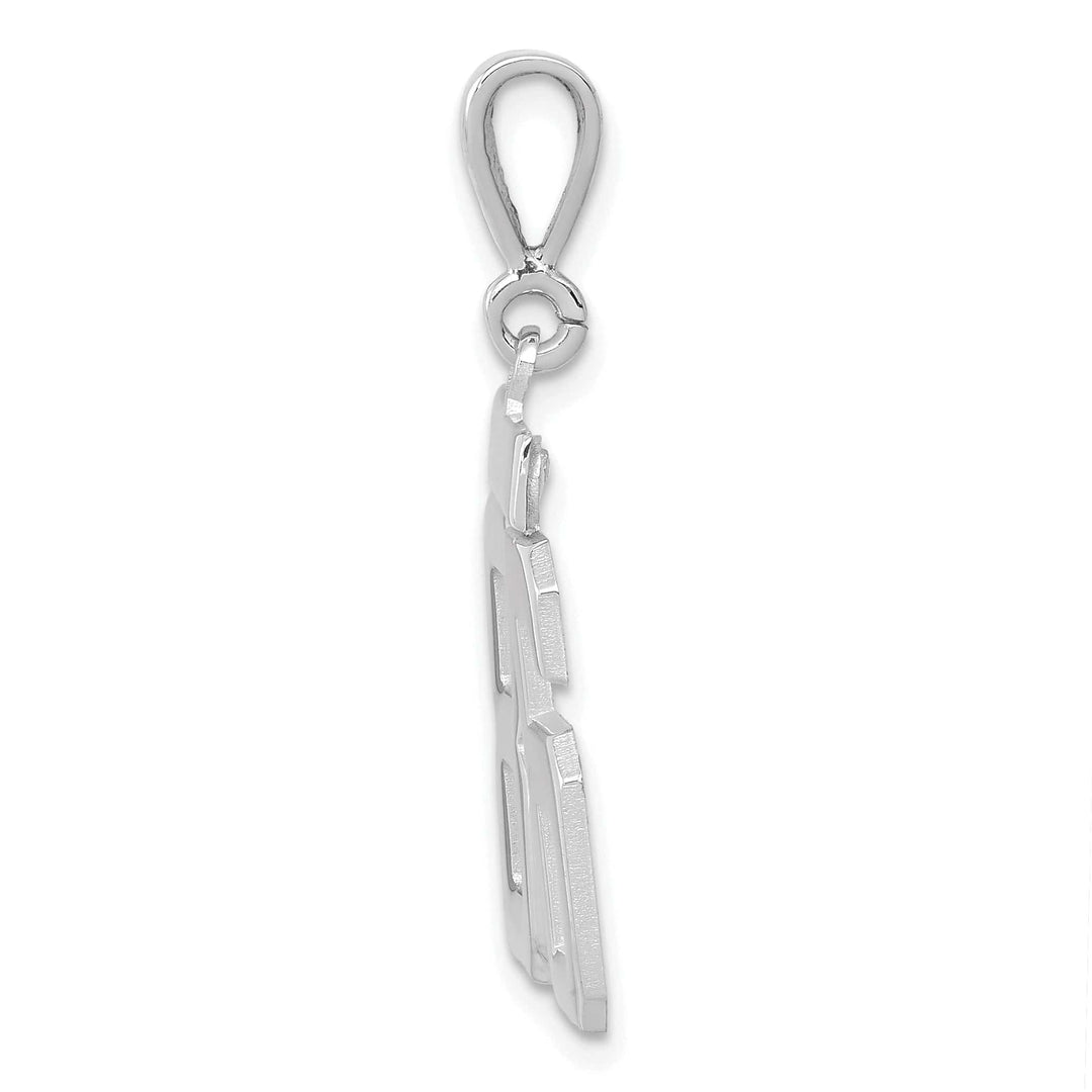 Lovely Rita's Pendants & Charms 14k White Gold Polished Finish Medium Size Number 86 Charm Pendant