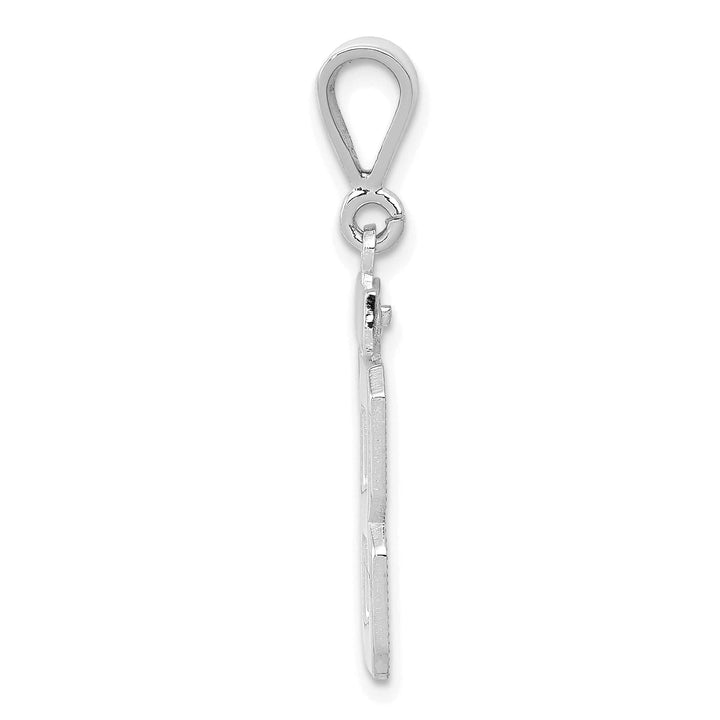 Lovely Rita's Pendants & Charms 14k White Gold Polished Finish Medium Size Number 88 Charm Pendant