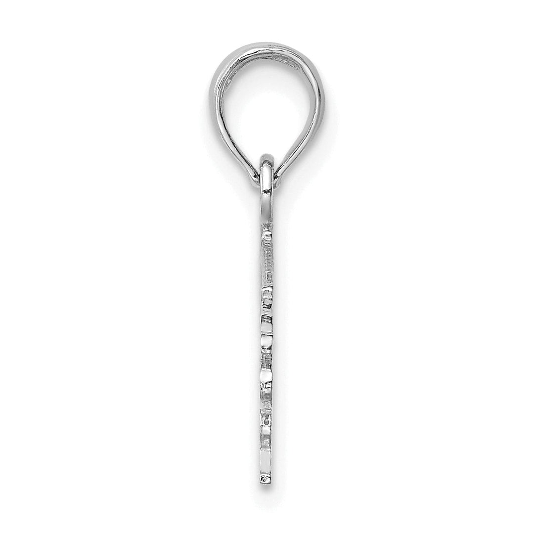 Lovely Rita's Pendants & Charms 14k White Gold Polished Finish Open Back FIREFIGHTER'S DAUGHTER Charm Pendant