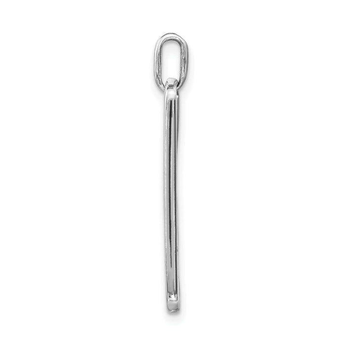 Lovely Rita's Pendants & Charms 14k White Gold Polished Finish Open Back Live Love Adopt Paw Dag Tag Charm Pendant