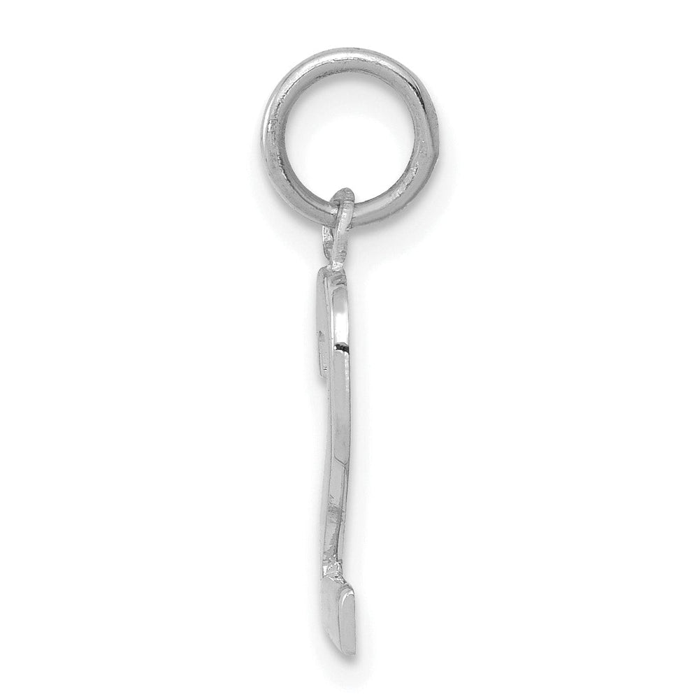 Lovely Rita's Pendants & Charms 14k White Gold Polished Finish Small Size Number 2 Charm Pendant